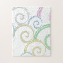 Cool, trendy, modern wave water colour brushes