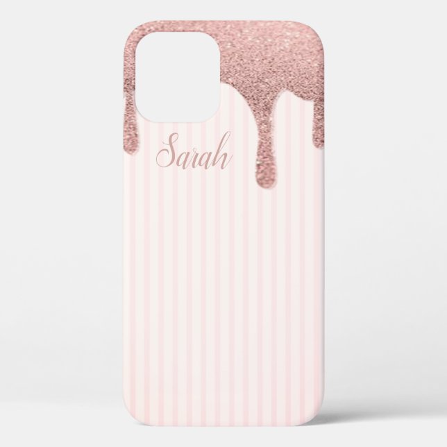 Cool Trendy Pink Glitter  Case-Mate iPhone Case (Back)