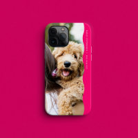 Cool trendy pink wavy edge one photo