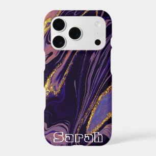 Cool Trendy Purple Marble  Case-Mate iPhone Case