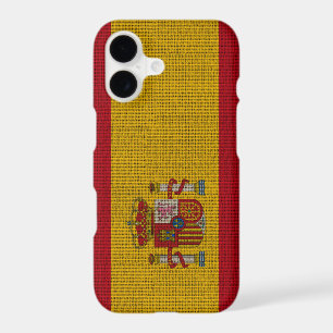 Cool trendy Spain flag burlap
