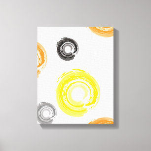 Cool, trendy, urban, modern paint brush art canvas print
