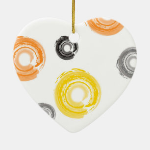 Cool, trendy, urban, modern paint brush art ceramic tree decoration
