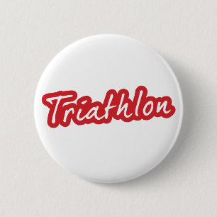 Cool Triathlon design 6 Cm Round Badge