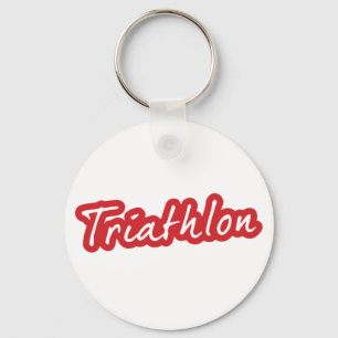 Cool Triathlon design Key Ring
