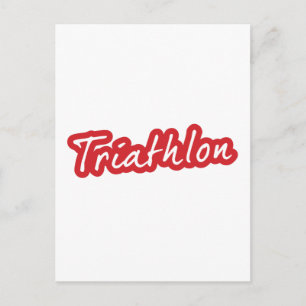 Cool Triathlon design Postcard