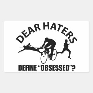 Cool TRIATHLON designs Rectangular Sticker