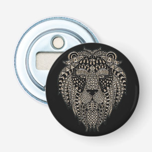 Cool Tribal Metallic Lion Head Bottle Opener