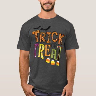 Cool Trick Or Treat Colourful For Halloween Town T-Shirt