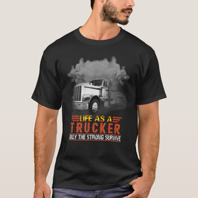 Cool Truck Trucker T-Shirt (Front)