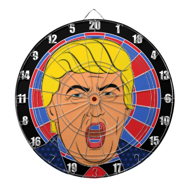 Cool TRUMP Inspired DART BOARD Image (Front)