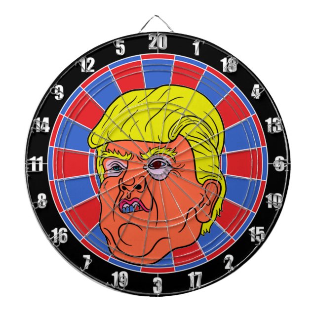 Cool TRUMP Inspired DART BOARD Image (Front)