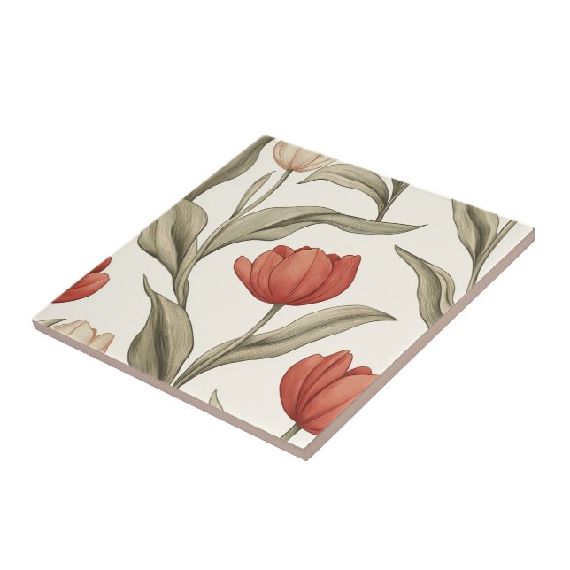 Cool Tulip Ceramic Tiles  For Modern Bathroom (Side)