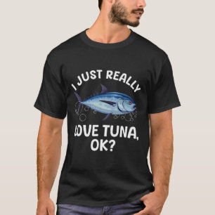 Cool Tuna Fishing Art For Men Women Deep Sea Tuna T-Shirt