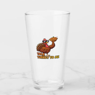 Cool Turkey Thanksgiving Funny Classic T-Shirt.png Glass