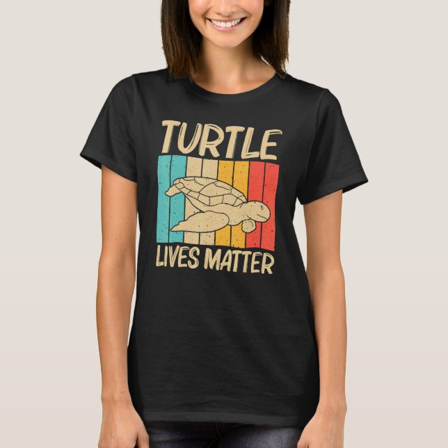 Cool Turtle For Men Women Sea Turtle Aquatic Anima T-Shirt (Front)