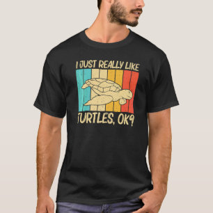 Cool Turtle For Men Women Sea Turtle Aquatic Anima T-Shirt