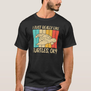 Cool Turtle For Men Women Sea Turtle Aquatic Anima T-Shirt