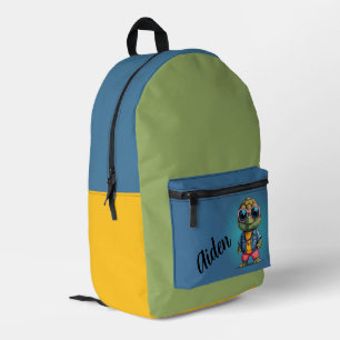 Cool Turtle Personalised Printed Backpack
