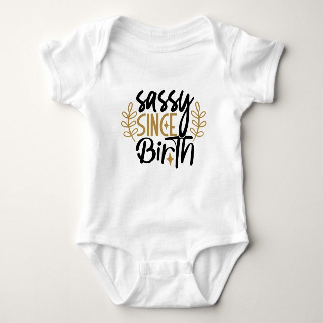 Cool Typography Baby Bodysuit (Front)