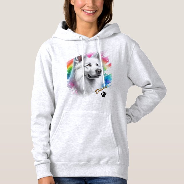 Cool Typography Name Pet's Simple Modern  Hoodie (Front)