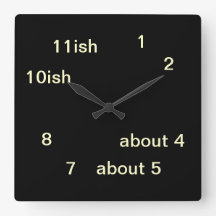 Cool Uber Geek Hipster Black One-ish Clock 3