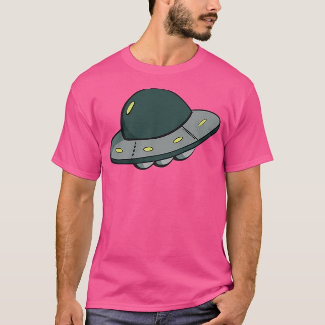 Cool Ufo Design T-Shirt (Front)