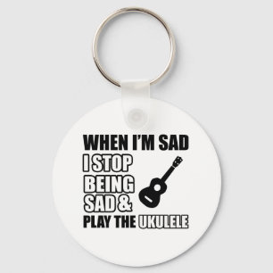 Cool Ukulele designs Key Ring