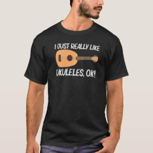 Cool Ukulele For Men Women Musical Instrument T-Shirt
