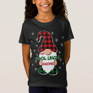 Cool Uncle Gnome Buffalo Plaid Matching Christmas  T-Shirt