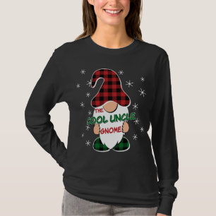 Cool Uncle Gnome Buffalo Plaid Matching Christmas  T-Shirt