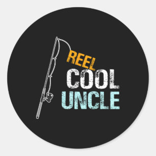 Cool Uncle Graphic Uncle Gift From Niece Or Nephew Classic Round Sticker