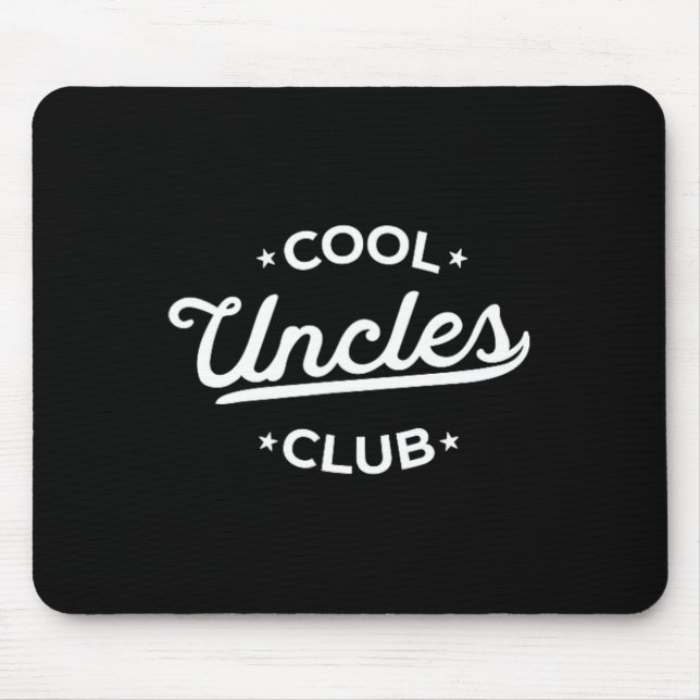 Cool Uncles Club Best Uncle Ever Funny Pocket Fath Mouse Pad (Front)