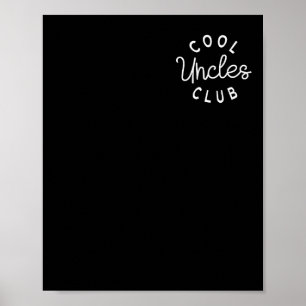 Cool Uncles Club Best Uncle Ever Funny Pocket Fath Poster
