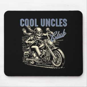Cool Uncles Club Biker Uncle Retro Uncle Riding Mo Mouse Pad