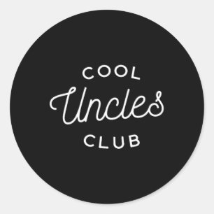Cool Uncles Club Classic Round Sticker