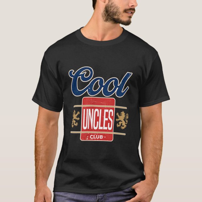 Cool Uncles Club For New Uncle Father's Day Uncle  T-Shirt (Front)