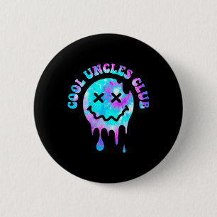 Cool Uncles Club Groovy Uncle 2 Sided Mens Fathers 6 Cm Round Badge
