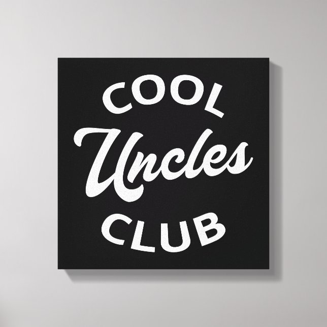 Cool Uncles Club I Canvas Print (Front)