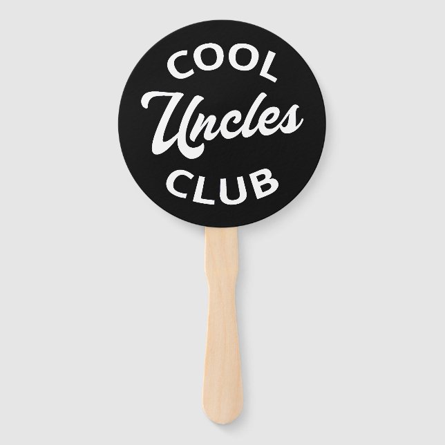 Cool Uncles Club I Hand Fan (Front)