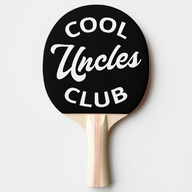 Cool Uncles Club I Ping Pong Paddle (Front)