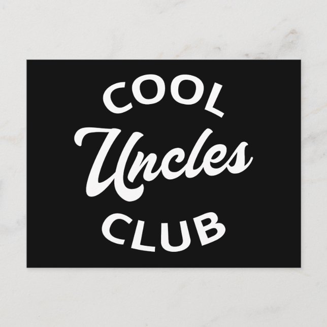 Cool Uncles Club I Postcard (Front)