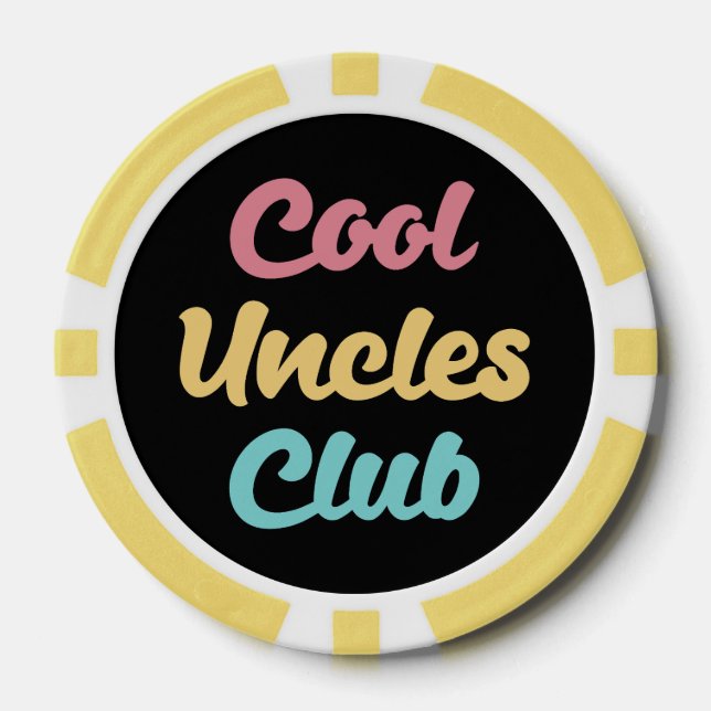 Cool Uncles Club II Poker Chips (Front)