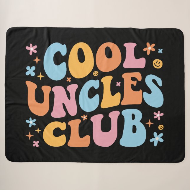 Cool Uncles Club III Sherpa Blanket (Front (Horizontal))