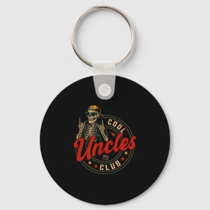 Cool Uncles Club Shirt Funny Skeleton Uncle Men Fa Key Ring