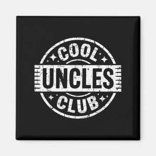 Cool Uncles Club Shirt Funny Uncle Men Fathers Day Magnet