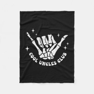 Cool Uncles Club Uncle Cke Birthday Father's Day  Fleece Blanket