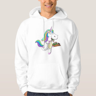 Cool Unicorn Eating Sushi  Funny Japanese Food Hoodie