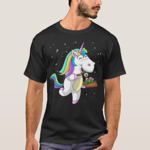 Cool Unicorn Eating Sushi Funny Japanese Food T-Shirt