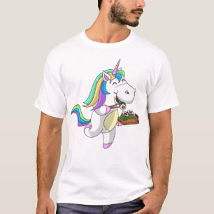 Cool Unicorn Eating Sushi Funny Japanese Food T-Shirt